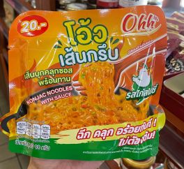 Ohh Konjac noodles with chicken spicy sauce โอ้ว เส้นกรึบ รสไก่สไปซี่