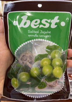 ฺBest salted jujube พุทราเค็ม ตราเบสท์